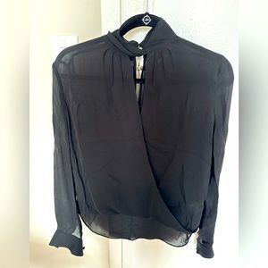 L’AGENCE black blouse, Size: XS, NWT